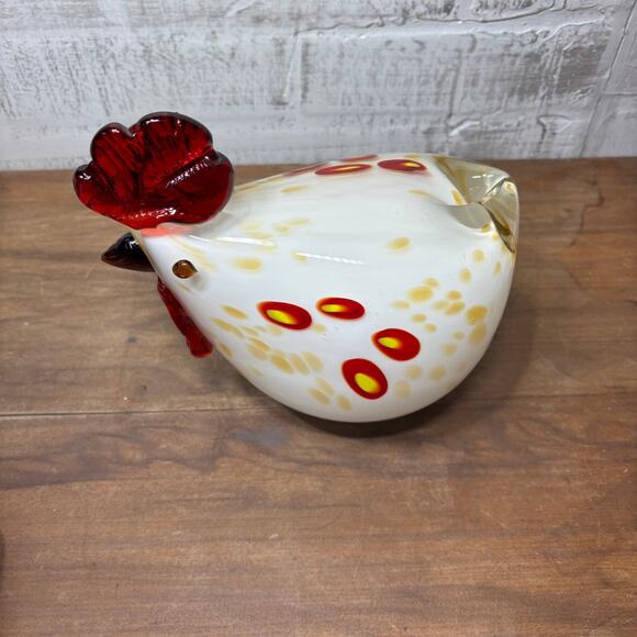 Murano Style Handblown Glass Chicken - Picture 5 of 5